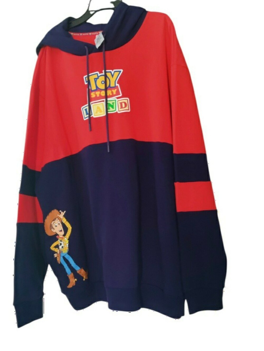 Disney Toy Story Land Sheriff Woody Fleece Knit Hoodie Sweatshirt